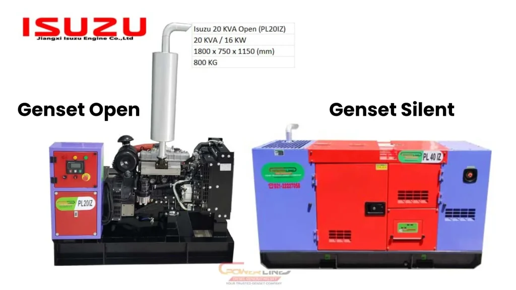 Genset Restoran Open dan Silent