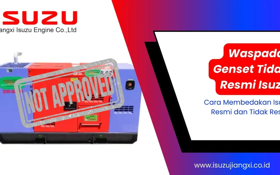Waspada! Genset Isuzu Tidak Resmi Ini Mirip Aslinya