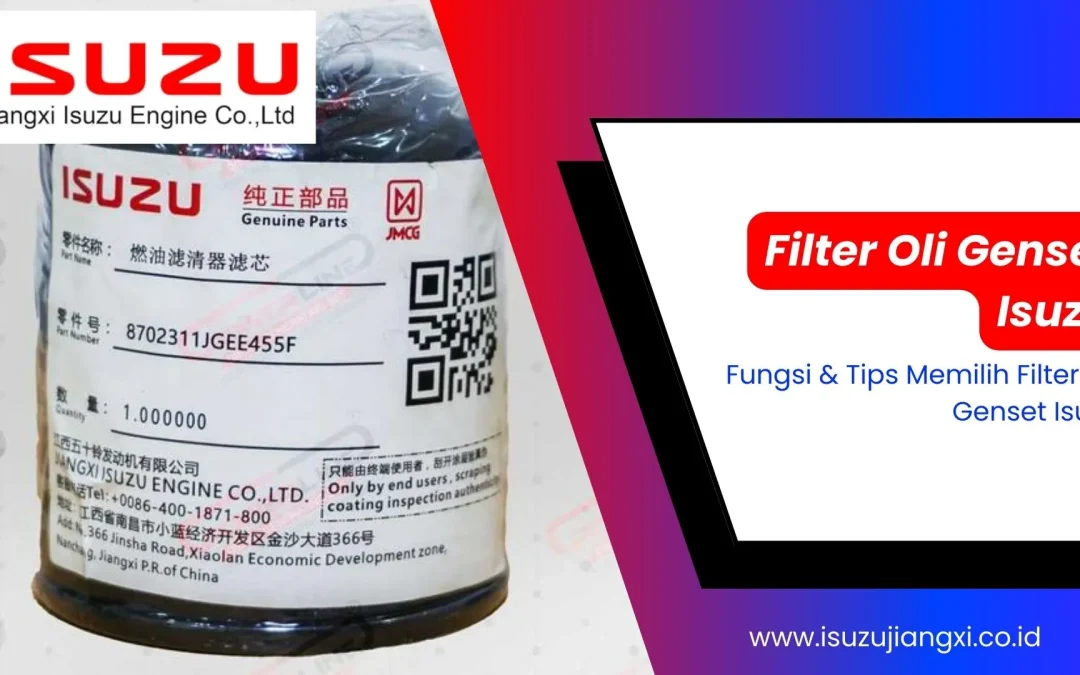 Filter Oli Genset | Ini Fungsi & Tips Memilihnya Agar tidak Salah!