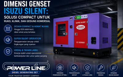 Dimensi Genset Isuzu Silent: Solusi Compact untuk Ruko, Klinik, dan Gedung Komersial